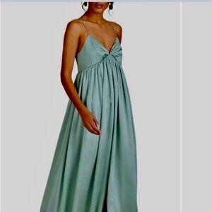 Sachin and Babi Jessica dress- Elegant Green/“jade” Maxi Dress